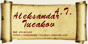 Aleksandar Tucakov vizit kartica